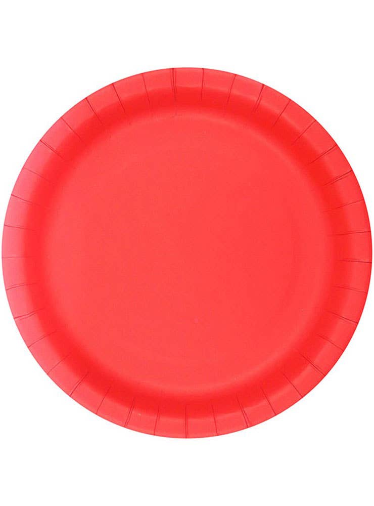 Image of Cherry Red 10 Pack 23cm Paper Plates