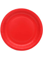 Image of Cherry Red 20 Pack 23cm Round Paper Plates