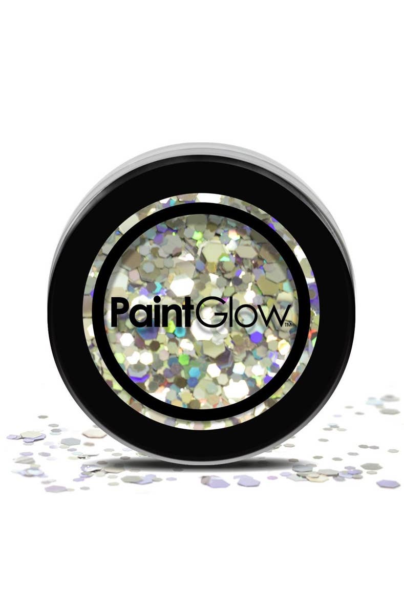 Chunky Loose Holographic Silver Glitter For Face Body and Hair