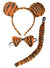Image of Plush Orange and Black Tiger Kid's 3 Piece Costume Kit