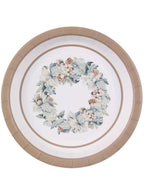Image of Christmas Wreath 18cm Round Paper Plates