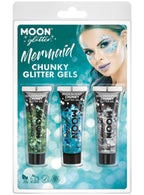Image of Moon Glitter Mermaid 3 Pack Chunky Glitter Gels