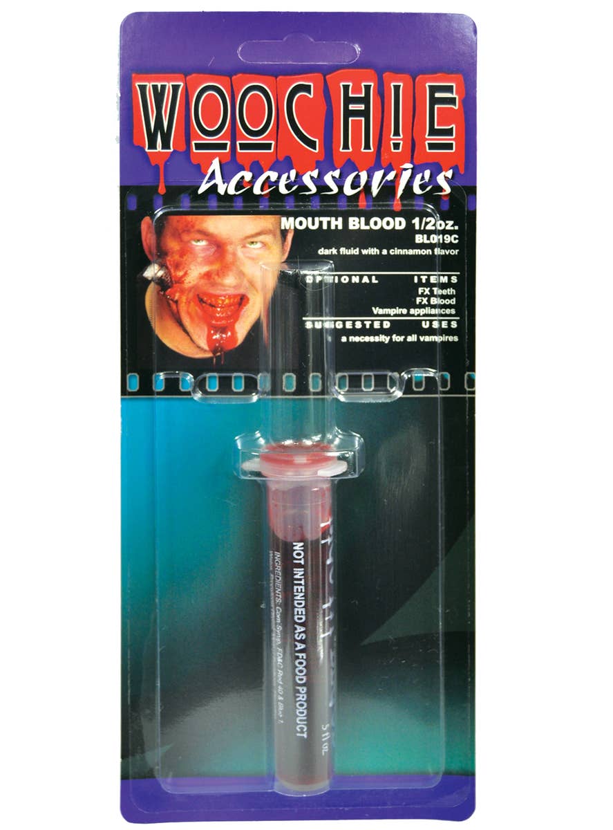 Red Fake Mouth Blood Special FX Makeup by Woochie