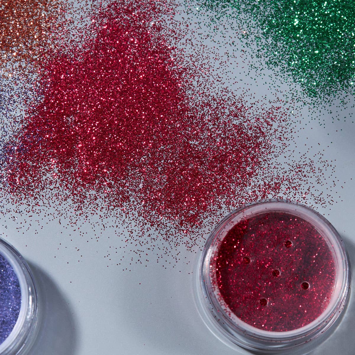 Image of Moon Glitter Loose Glitter Shaker - Red Swatch