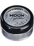 Image of Moon Glitter Silver Loose Glitter Shaker