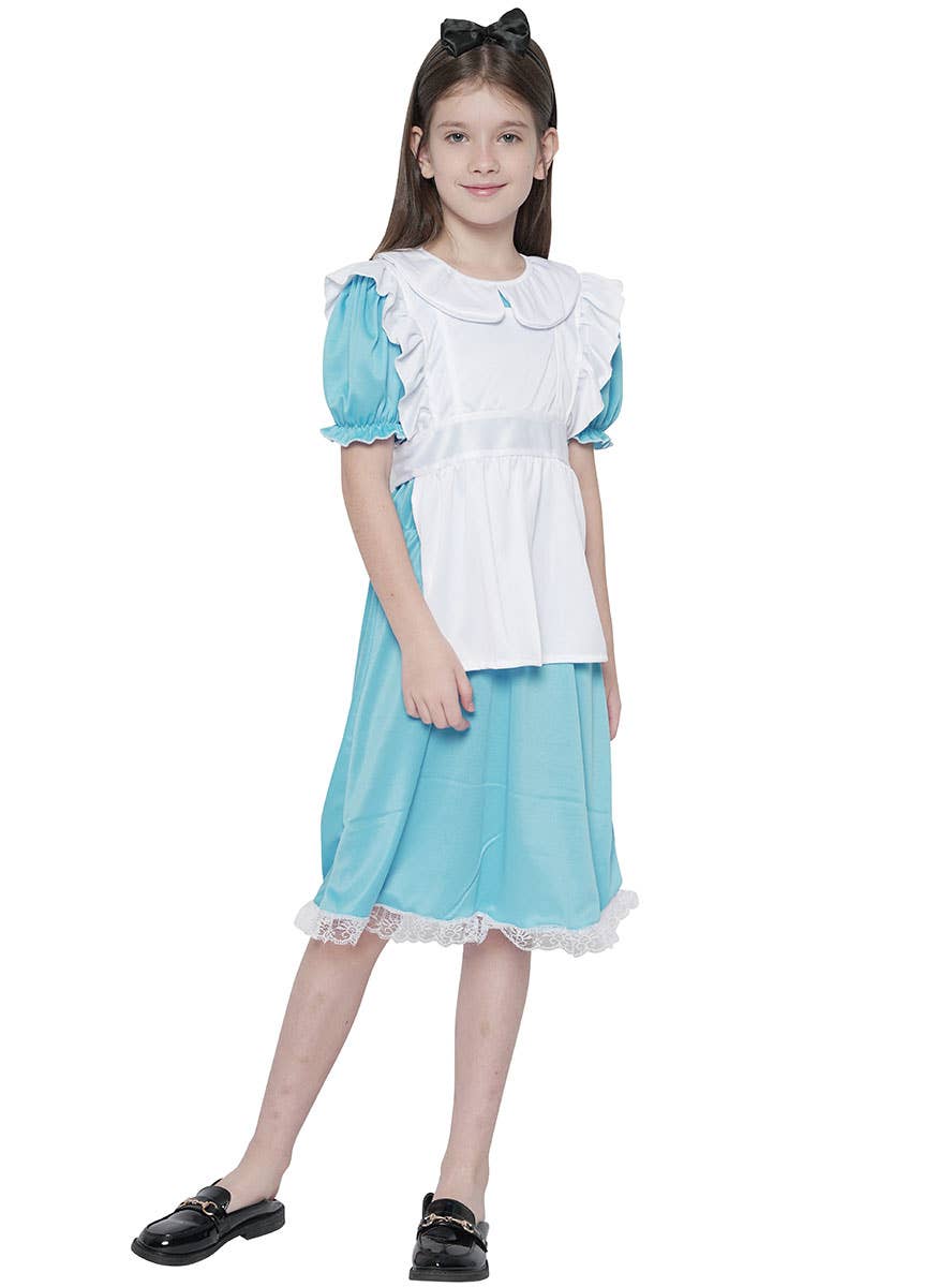 Image of Classic Storybook Alice Girl's Book Week Costume - Alternate View