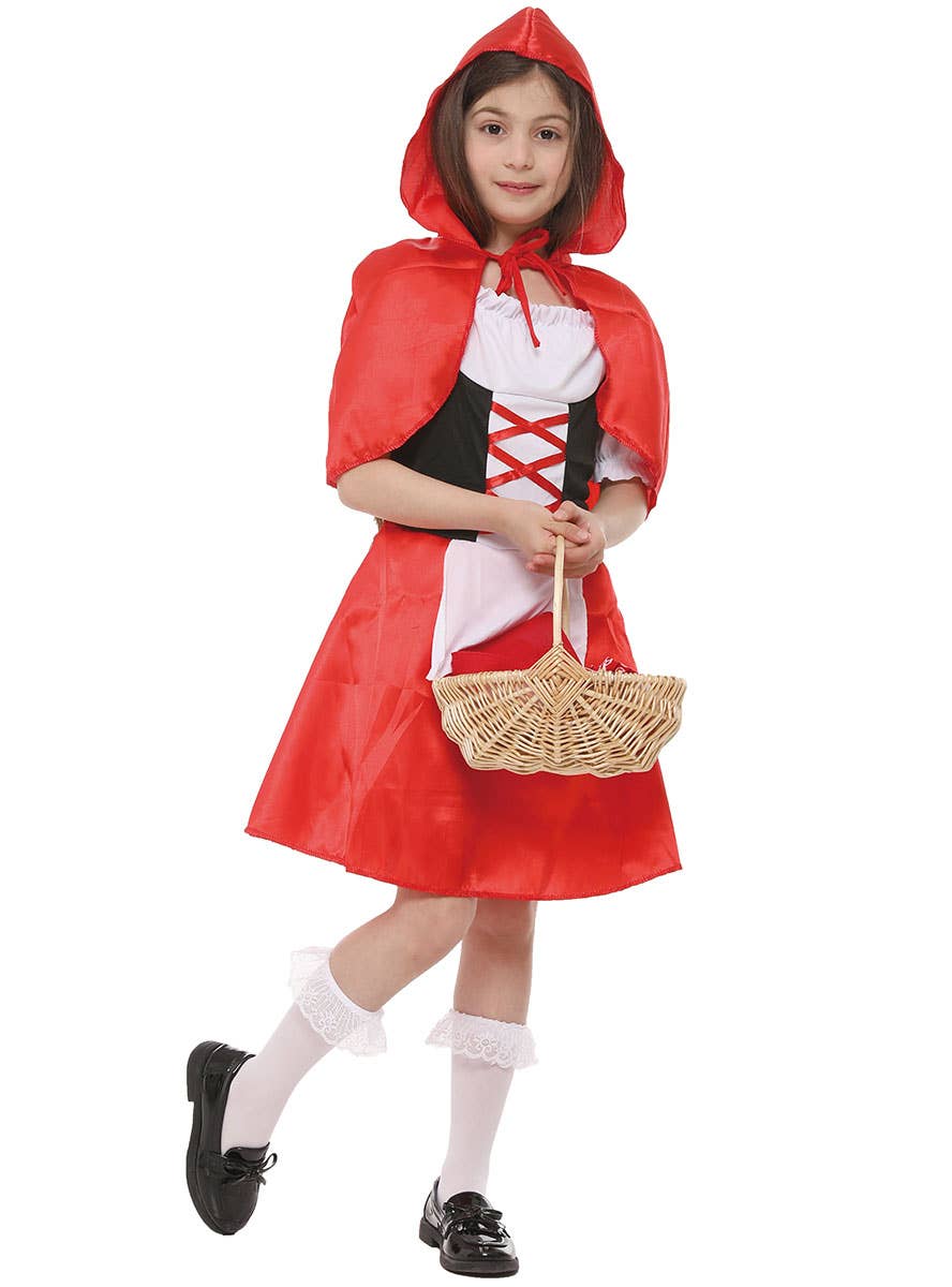 Image of Classic Little Red Riding Hood Girl's Book Week Costume - Alternate View