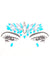 Image of Stick-On Ice Blue and Silver Diamante Face Jewels