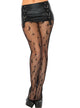 Image of Celestial Star and Moon Print Fishnet Stockings