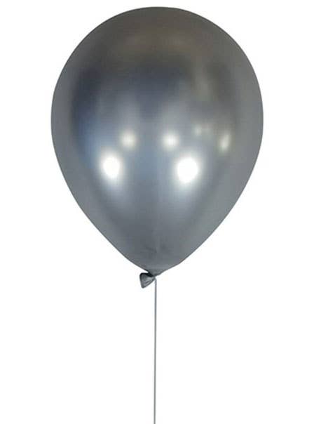 Image of Cloud Silver Chrome 12 Pack 30cm Latex Balloons