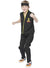 Image of Cobra Boy's Black Karate Kid Fancy Dress Costume - Front View