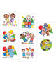 Image of Cocomelon 8 Pack Temporary Tattoos Party Favours