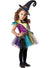 Image of Cute Patchwork Witch Girl's Halloween Costume - Main Image