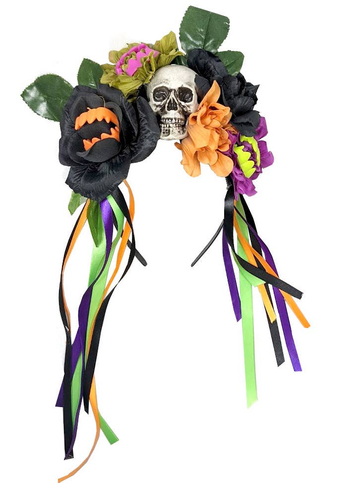 Image of Vibrant Monster Fang Flower Halloween Costume Headband - Alternate Image