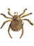 Gold and Brown Glitter Spider Halloween Ring - Main Image