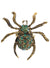 Gold and Green Glitter Spider Halloween Ring - Main Image