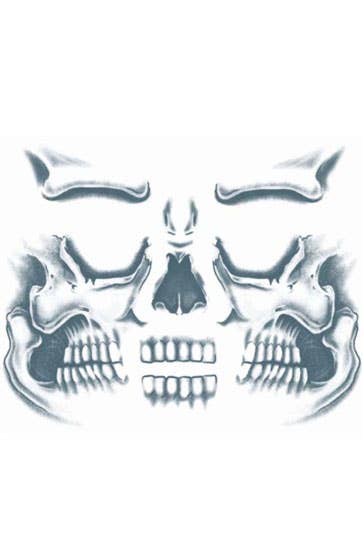 Men's Mexican Skull Temporary Face Tattoo Makeup Alternate Image