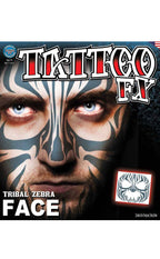 Tribal Print Temporary Face Tattoo Makeup Main Image