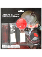 Image of Creepy Clown 7 Piece Halloween Makeup Kit