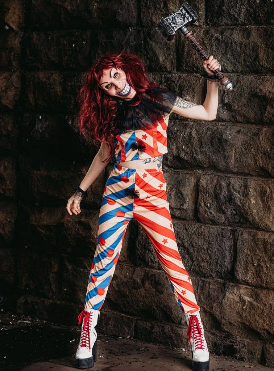 Women's Horror Clown Costume - Lifestyle Image 1