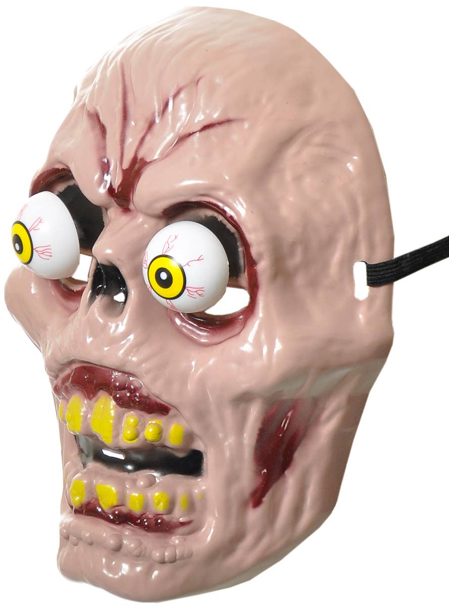 Image of Ghoulish Zombie Halloween Mask with Spring Eyes - Side View