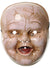 Image of Smiling Cracked Baby Doll Halloween Mask