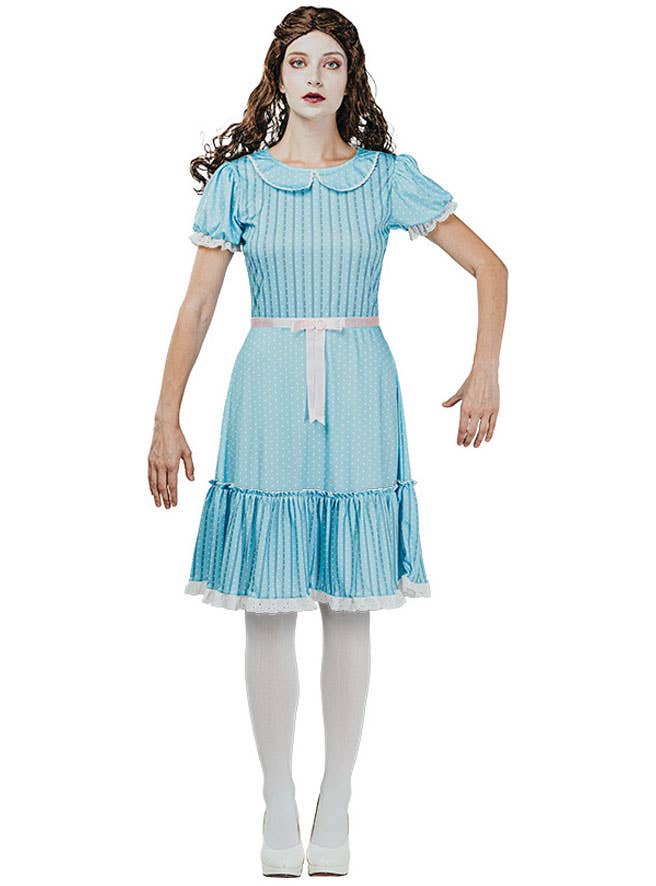 Image of Creepy Blue Dress Twin Women's Halloween Costume