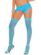 Image of Sheer Crystal Blue Plus Size Thigh High Women's Stockings