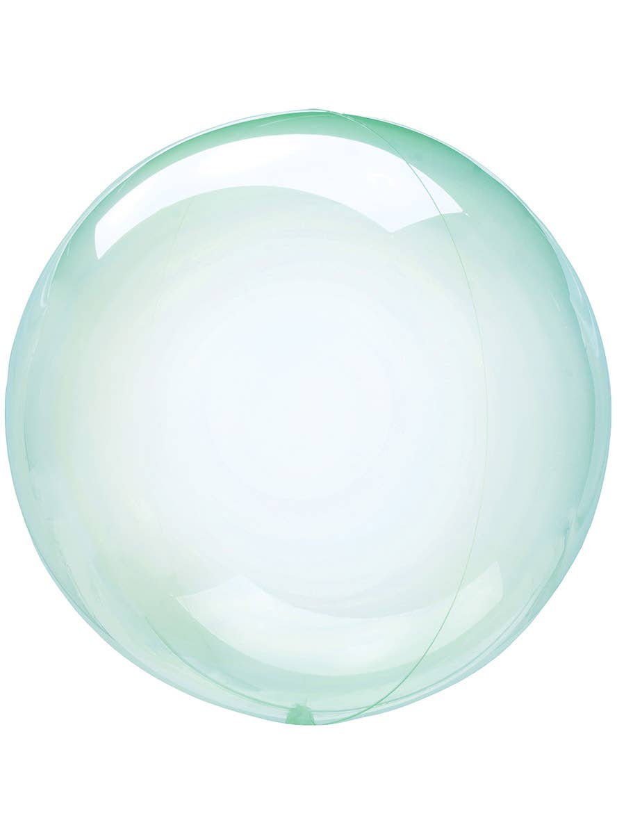 Image of Crystal Clearz Green 50cm Round Bubble Balloon