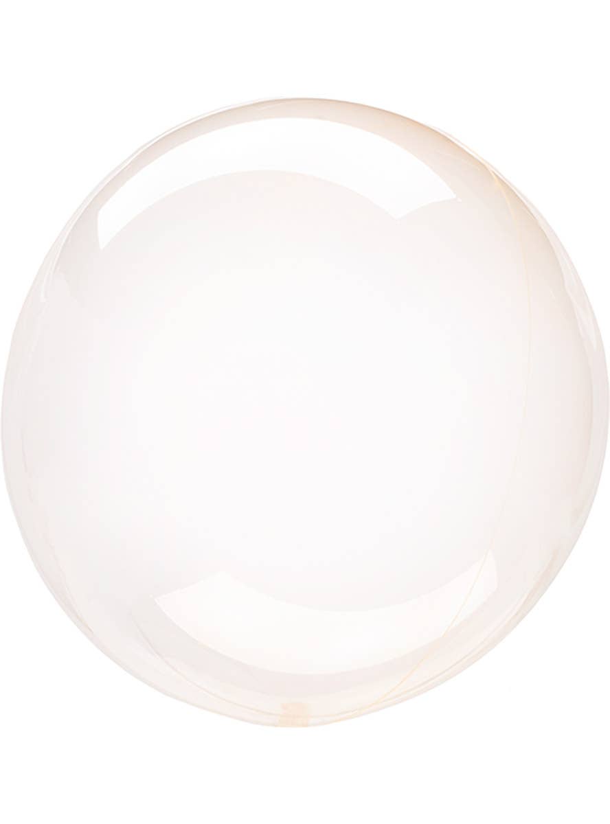 Image of Crystal Clearz Orange 50cm Round Bubble Balloon