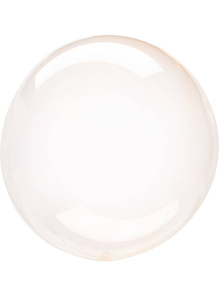 Image of Crystal Clearz Orange 50cm Round Bubble Balloon