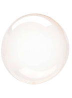 Image of Petite Crystal Clearz Orange 30cm Round Bubble Balloon