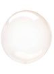 Image of Petite Crystal Clearz Orange 30cm Round Bubble Balloon