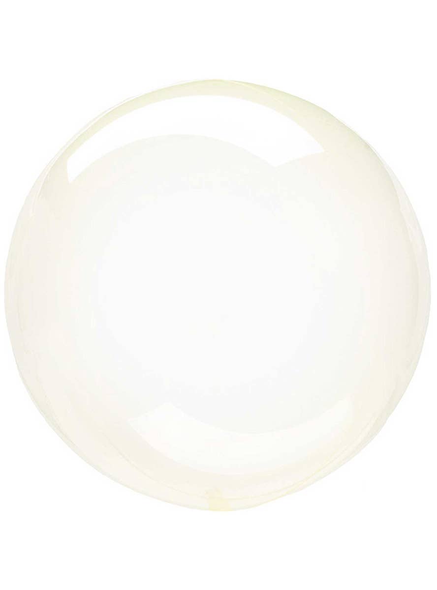 Image of Petite Crystal Clearz Yellow 30cm Round Bubble Balloon