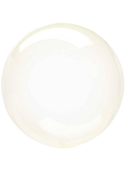 Image of Petite Crystal Clearz Yellow 30cm Round Bubble Balloon