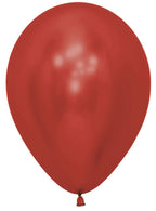 Image of Crystal Reflex Red Single 30cm Latex Balloon