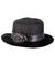 Black 50s Dress Up Costume Hat - Front View