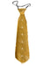Light Up Gold Sequined Costume Tie Front View