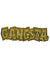 90s Theme Novelty Gangsta Ring Gold Knuckle Duster Costume Jewellery - Main Image