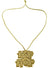 Gold Hip Hop Bling Necklace on Long Chain Gangsta Costume Accessory
