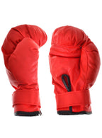 Red and Black Boxing Gloves Deluxe Plush Costume Accessory 