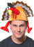 Funny Turkey on Head Adult's Novelty Plush Hat