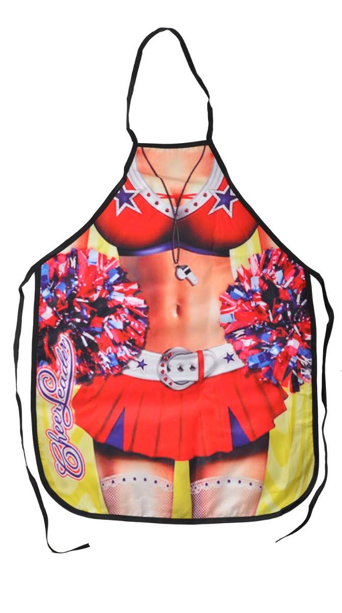 Image of Sexy Cheerleader Print Funny Novelty Apron - Main Photo