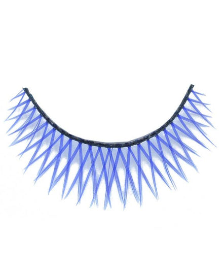 Blue Cross Hatched Fake Eyelashes