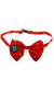 Adults Flashing Sequined Red Bow Tie Accessory