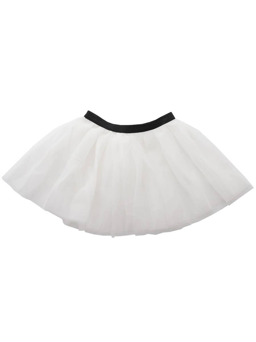 Image of Soft White Mesh Girls Costume Tutu