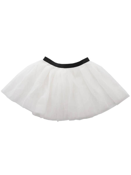 Image of Soft White Mesh Girls Costume Tutu