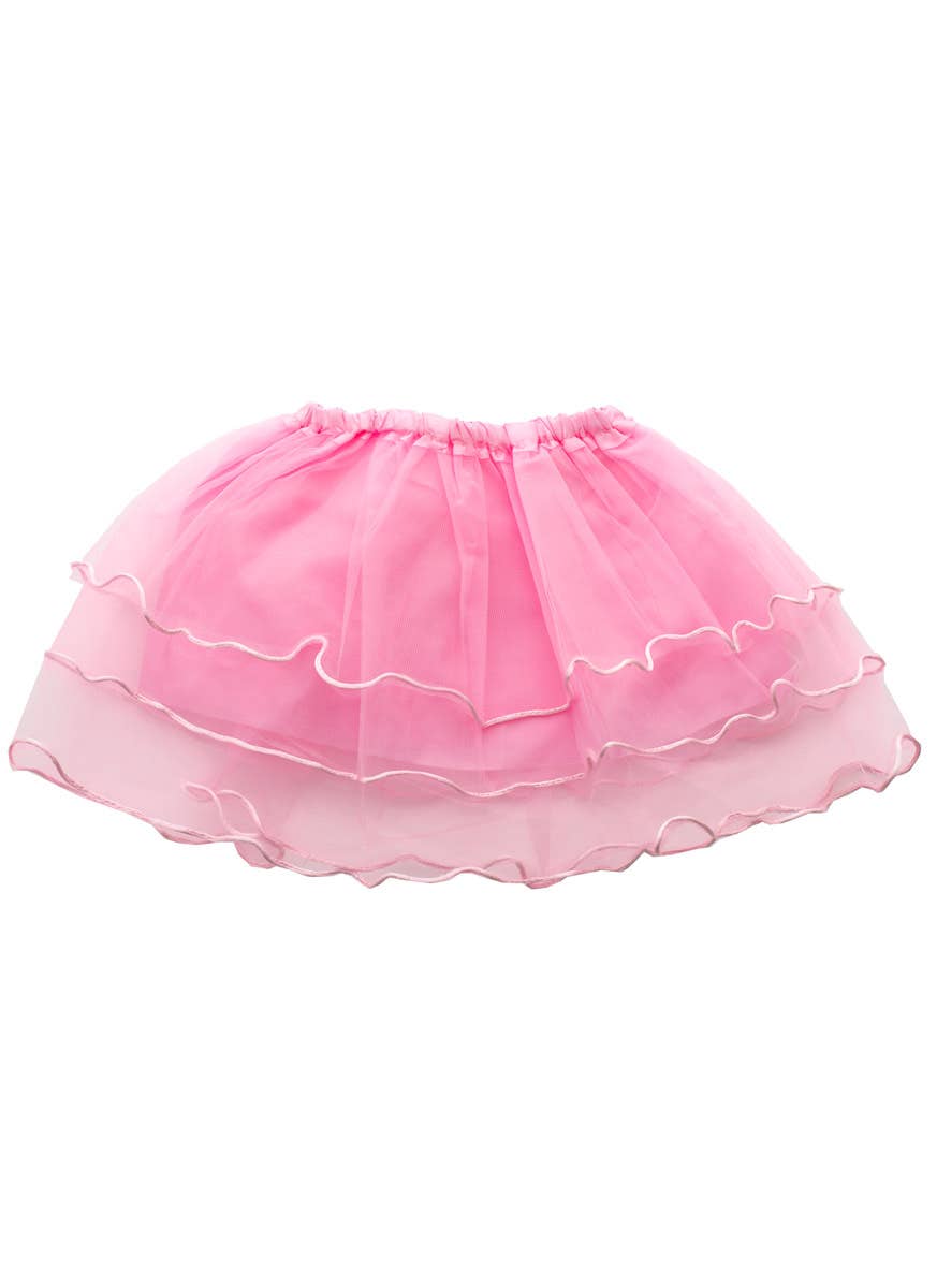 Image of Layered Mesh Girls Pink Frilled Costume Tutu