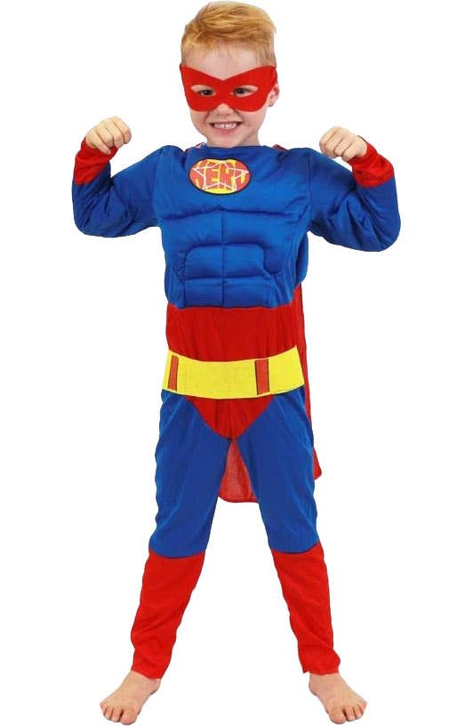 Boys Superhero Muscle Chest Costume | KIDS SUPERHERO COSTUMES