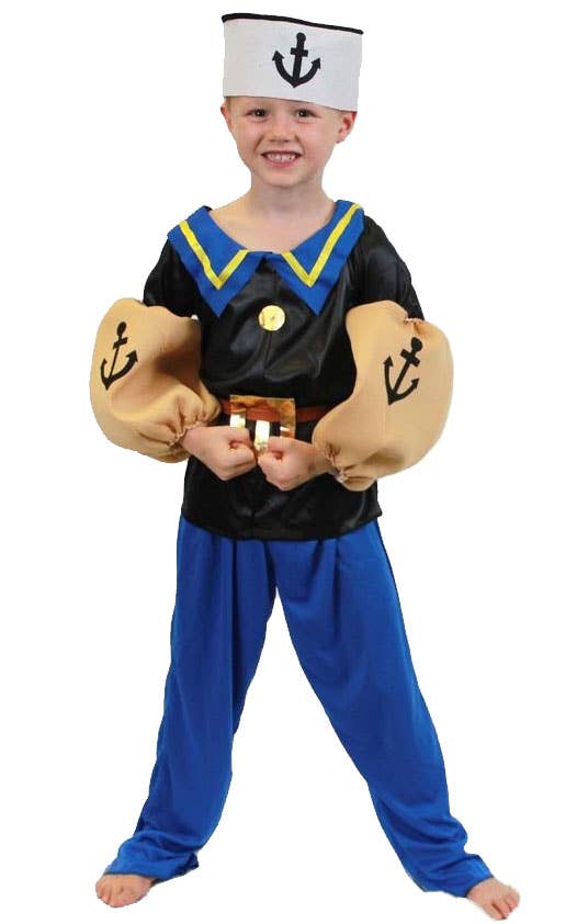 Padded Popeye Sailor Costume for Boys